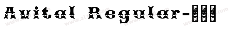 Avital Regular字体转换